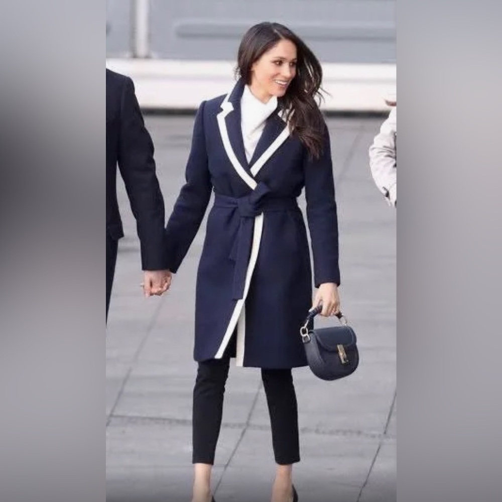 JCrew Two-tone Wool Coat
